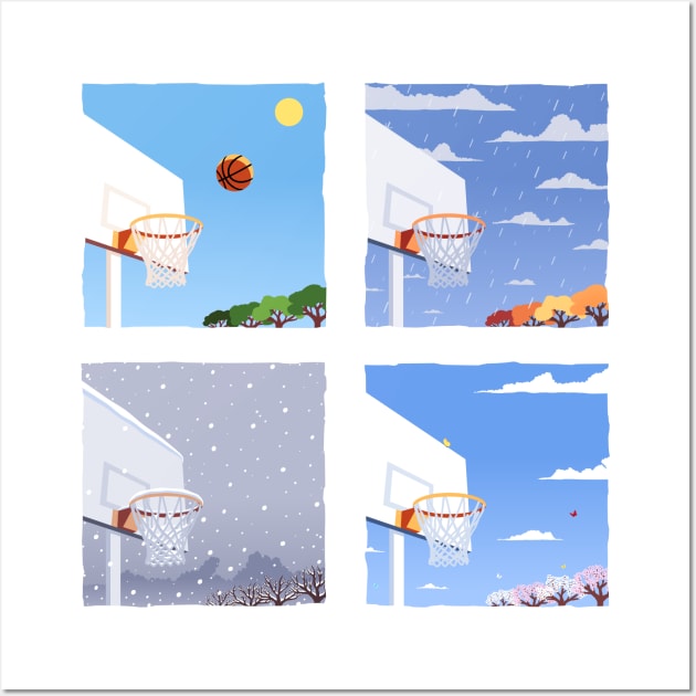 Basketball Seasons Wall Art by Elad Shagrir